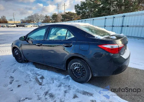2016 Toyota Corolla L из США, поврежденный, VIN 2T1BURHE9GC604812
